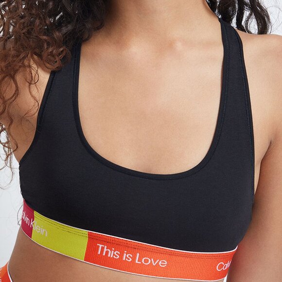 Calvin Klein This Is Love Colorblock Unlined Bralette - Picture 3 of 6
